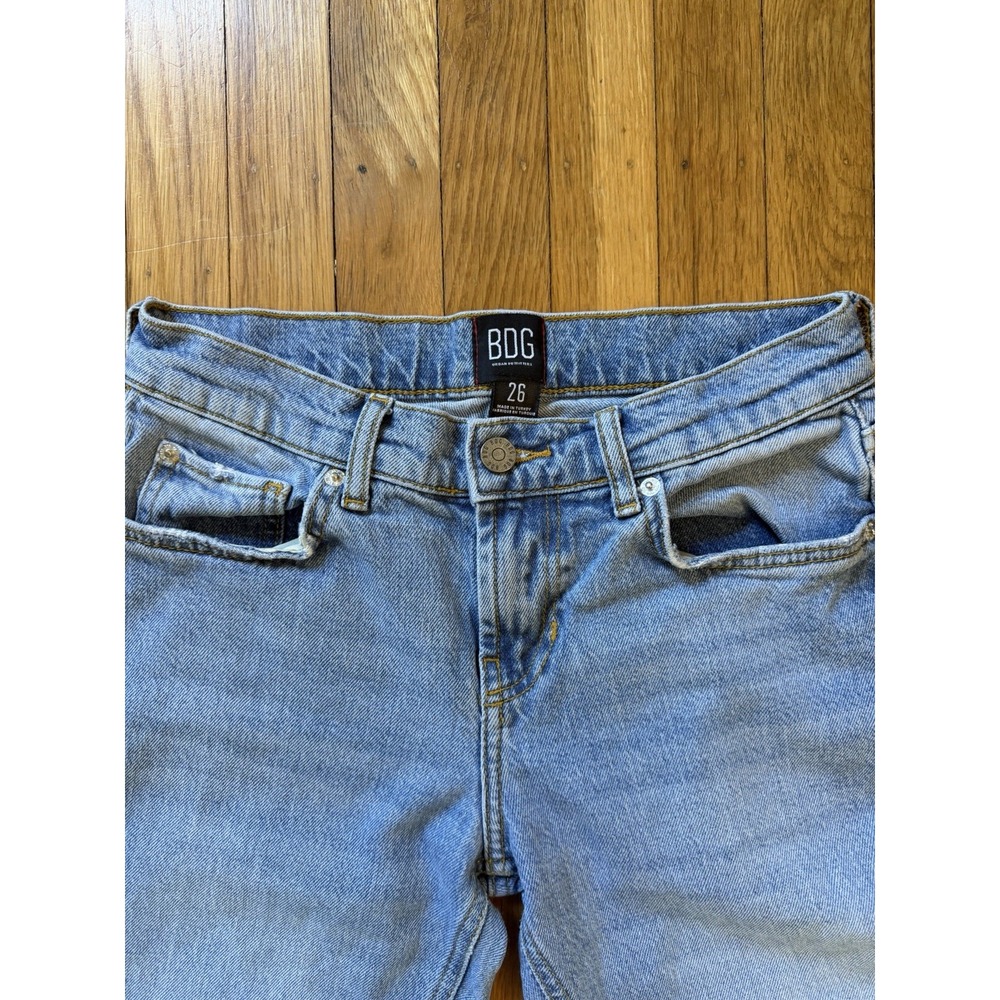 BDG Urban Outfitters Flare Jeans Light Wash 70s Y2K Boho Bell Bottom Size 26 - Picture 3 of 6
